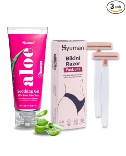 Image of Hyuman Aloe Gel & Bikini Razor Combo