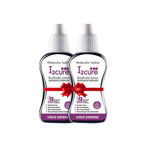 Image of I2cure BioShield Sanitizer Lotion – 12hr Protection, 15ml (Pack of 2)