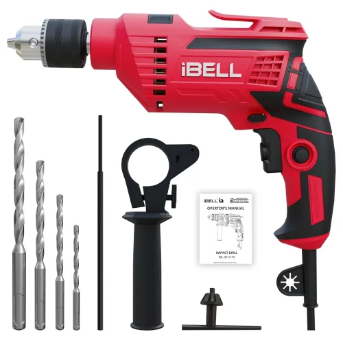 Image of iBELL 650W Impact Drill (13mm Chuck, 2800 RPM, 2 Modes)