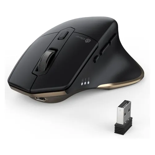 Image of iClever MD172 Bluetooth + USB Wireless Mouse (7 Buttons, Rechargeable) 