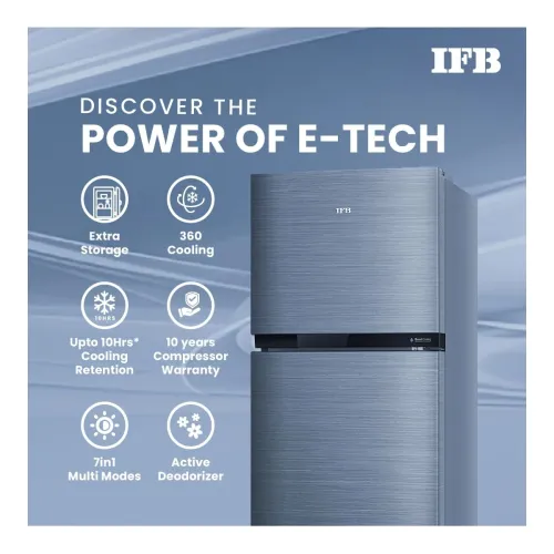 Image of IFB 243L 2 Star Frost Free inverter with Double Door Refrigerator