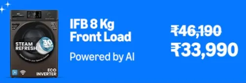 Image of IFB 8 Kg 5 Star Washing Machine @ ₹33990 on Amazon Prime Day Sale