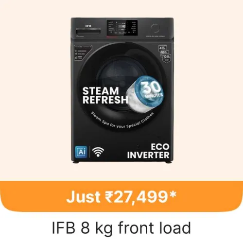Image of IFB 8 kg 5 Star Washing Machine @ ₹27499 on Flipkart GOAT Sale
