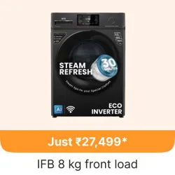 IFB 8 kg 5 Star Washing Machine @ ₹27499 on Flipkart GOAT Sale