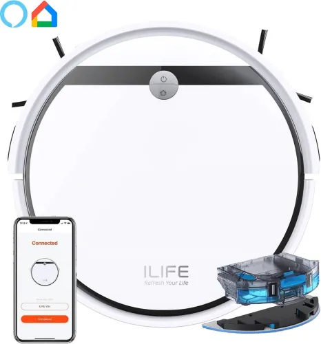 Image of ILIFE V3x Robotic Vacuum Cleaner WiFi Connectivity, Google Assistant and Alexa