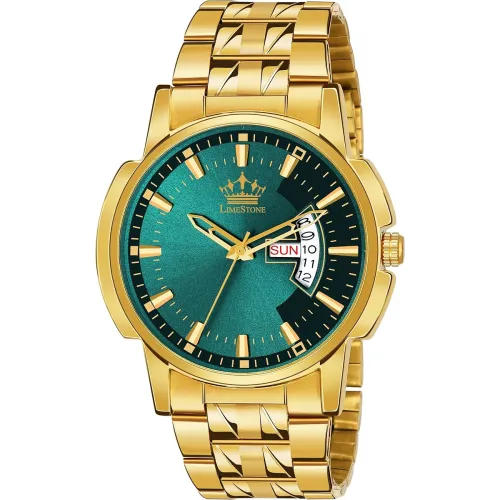 Image of imestone Gold Day-Date Watch for Men