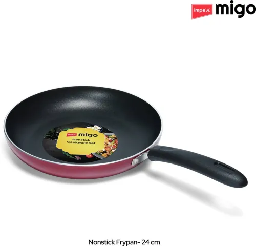 Image of IMEX Non-Induction Base Cookware Set (Aluminium, 4-Piece)