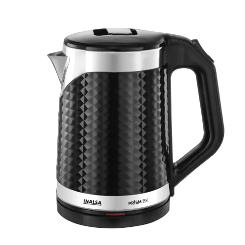 Image of INALSA Double Wall Kettle Prism BK|1.8 Ltr| 1500W