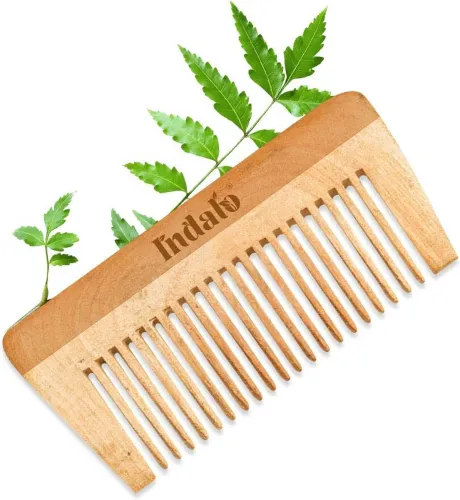 Image of Indalo Pure Neem Wood Detangling Comb 