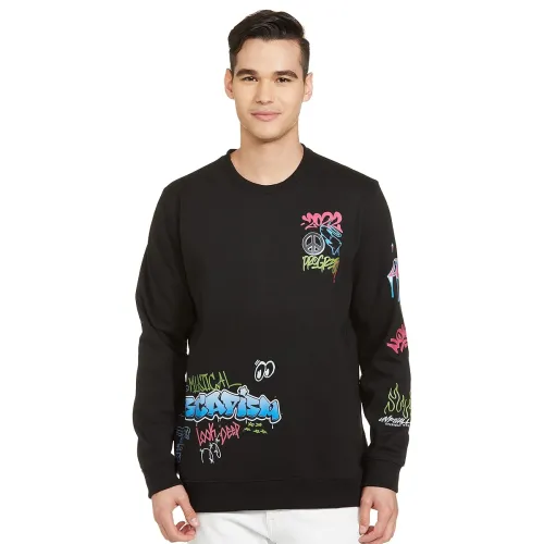 Image of Indian Garage Placement Print Crew Sweatshirt