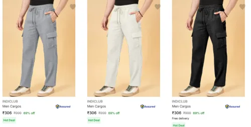 Image of INDICLUB Men Trousers Fate Discount 69%