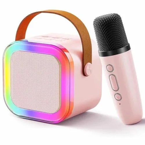 Image of INEFABLE Mini Karaoke Machine Microphone Portable Bluetooth Wireless Speaker
