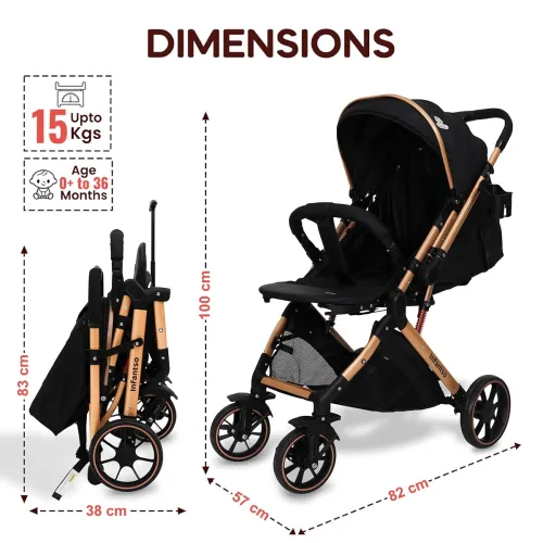 Image of Infantso GlideX Premium Baby Stroller/Pram, Stroller for baby 0 to 5 Years |