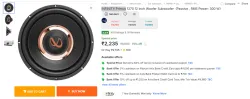 INFINITY Primus 1270 12inch Passive Subwoofer