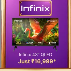 Infinix 43 QLED on Flipkart Big billion days