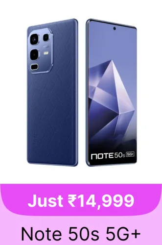 Image of Infinix Note 50s 5G starting @ ₹14999 on Flipkart GOAT Sale