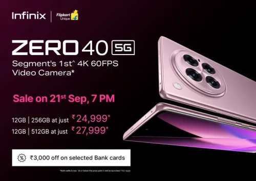 Image of Infinix Zero 40 5G on Flipkart Big Billion Days Sale
