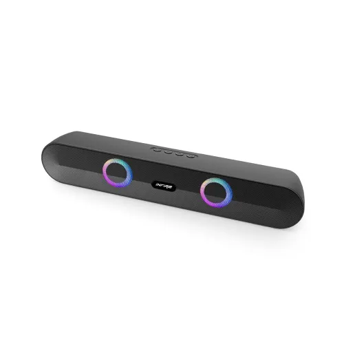 Image of iNFiRe Newly Launched FireBar 16 Pro | 16W Bluetooth Soundbar Upto 10 Hours Playback with Multicolour RGB Lights