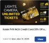 INOX Cinema Offers: Up to 20% Off on Food & Beverages with Kotak PVR INOX Credit Card