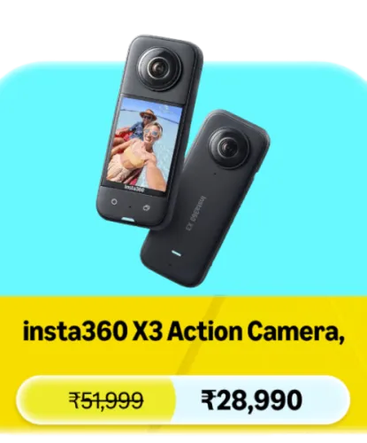Image of Insta360 X3 Action Camera @ ₹28990 on Amazon Prime Day Sale