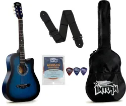 intern INT-38C-BL Acoustic Guitar