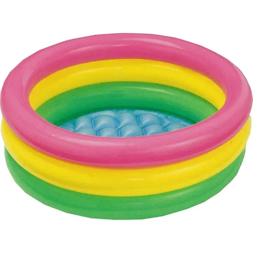Image of Intex 3KB Kid's Inflatable Baby Bath Tub Pool, 2ft, 3-4 Years (Multicolour).