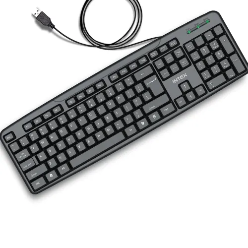 Image of Intex Classy Wired Keyboard with 8 Million Clicks| Anti-Slip | Durable and Strong ABS Material |