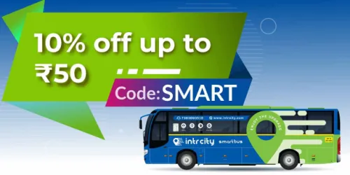 Image of Intrcity Coupon : 10% off upto ₹50 + 5% cashback on Club Miles