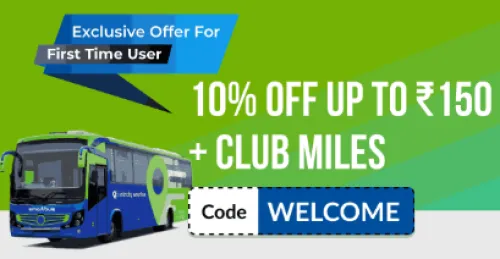 Image of Intrcity Coupon : 10% off upto ₹150 + Club miles