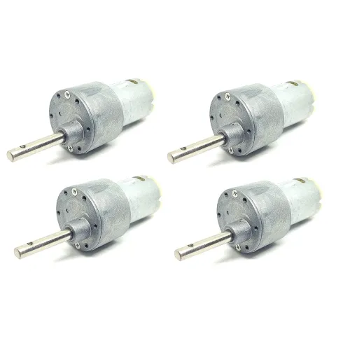 Image of Invento 4pcs 12v 100 RPM DC Side Shaft High Torque 