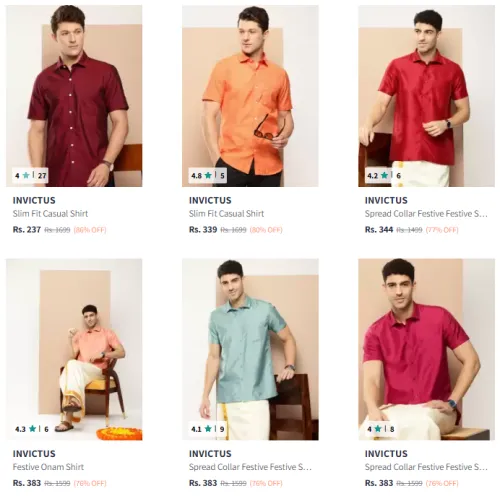 Image of INVICTUS Brand Men's Shirts @ Up to 86% Discount
