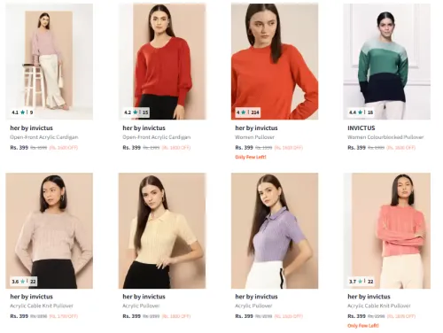 Image of Invictus Women,s Clothing Flat 80-85% Discount