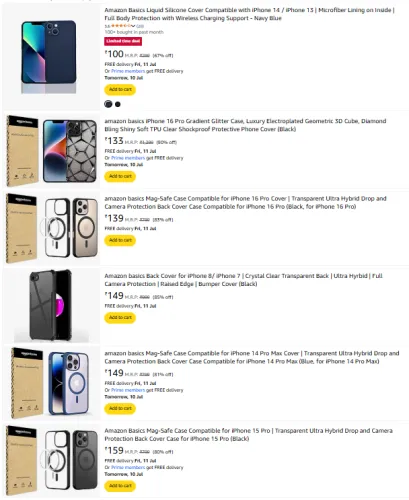 Image of iphone, iPhone 16 Pro Minimum 90% Discount Starting ₹100