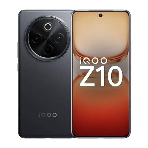 Image of iQOO Z10 5G (Stellar Black, 8GB RAM, 128GB Storage)