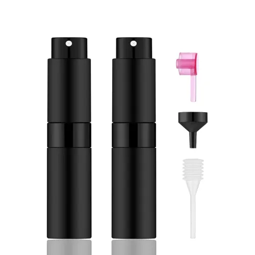 Image of IRON BILL Mini Perfume Atomizer Set (2pcs, Black)