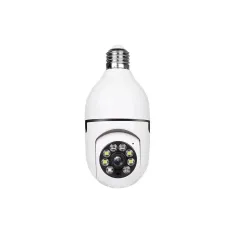 ISHVAAN TRENDZ Wi-Fi CCTV Camera E27 MODEL1080p Wireless PTZ Bulb Shape V380 Pro