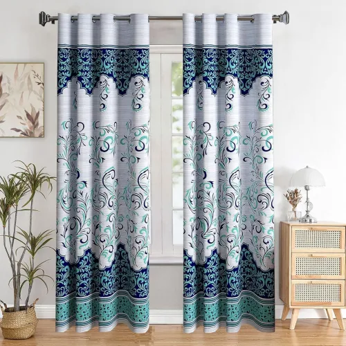 Image of IVAZA Long Door Curtain 9 Feet