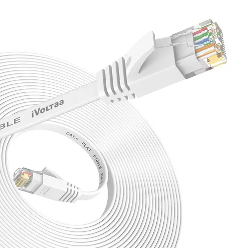 Image of iVoltaa Cat6 Giga Flat Ethernet LAN Cable