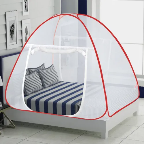 Image of IWS Polyester Adults Washable King Size Double Bed Mosquito Net | .