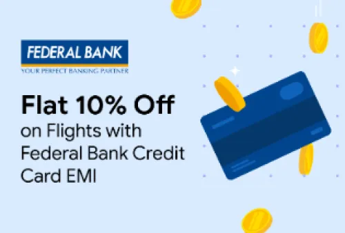 Image of Ixigo Coupon : Flat 10% Off on Flights with Federal Bank Credit Cards EMI