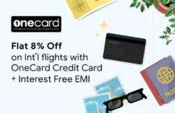 Ixigo Coupon : Flat 8% Off On International Flights with OneCard Credit Card