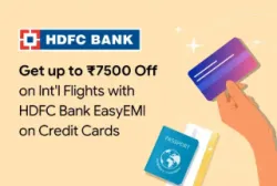 Ixigo Coupon : Save Upto ₹7500 off on International Flights with HDFC Bank