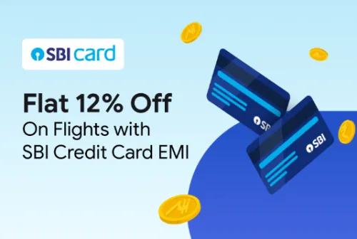 Image of Ixigo Flight Coupon : Flat 12% Off On Flights with SBI Credit Card EMI