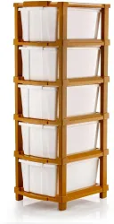 J K INTERNATIONAL 5 Compartments Plastic Multipurpose Drawer