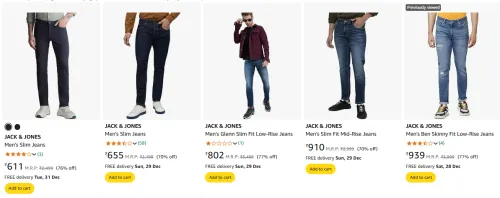 Image of JACK & JONES Men's Jeans minimum 70-77% Discount