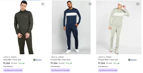 Image of Jack & Jones Men's Solid Tracksuit Min. 77% Off