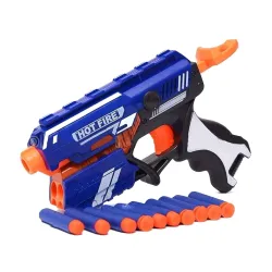 Jack Royal Storm Hot Fire Soft Bullet Gun Toy with 10 Soft Foam Bullets