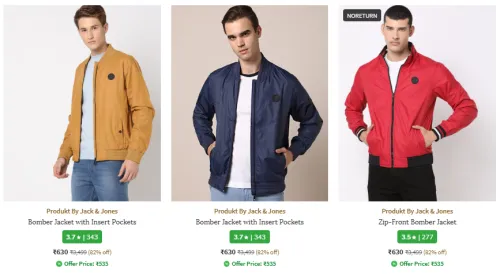 Image of Jack And Jones Brand Men's Jackets @ Up to 82% Discount
