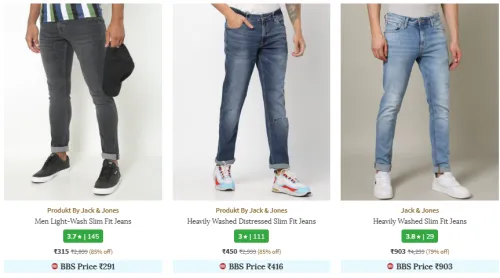 Image of Jack And Jones Brand Men's Jeans @ Up to 85% Discount