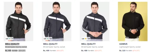 Image of jacket for Men Flat 90% Discount